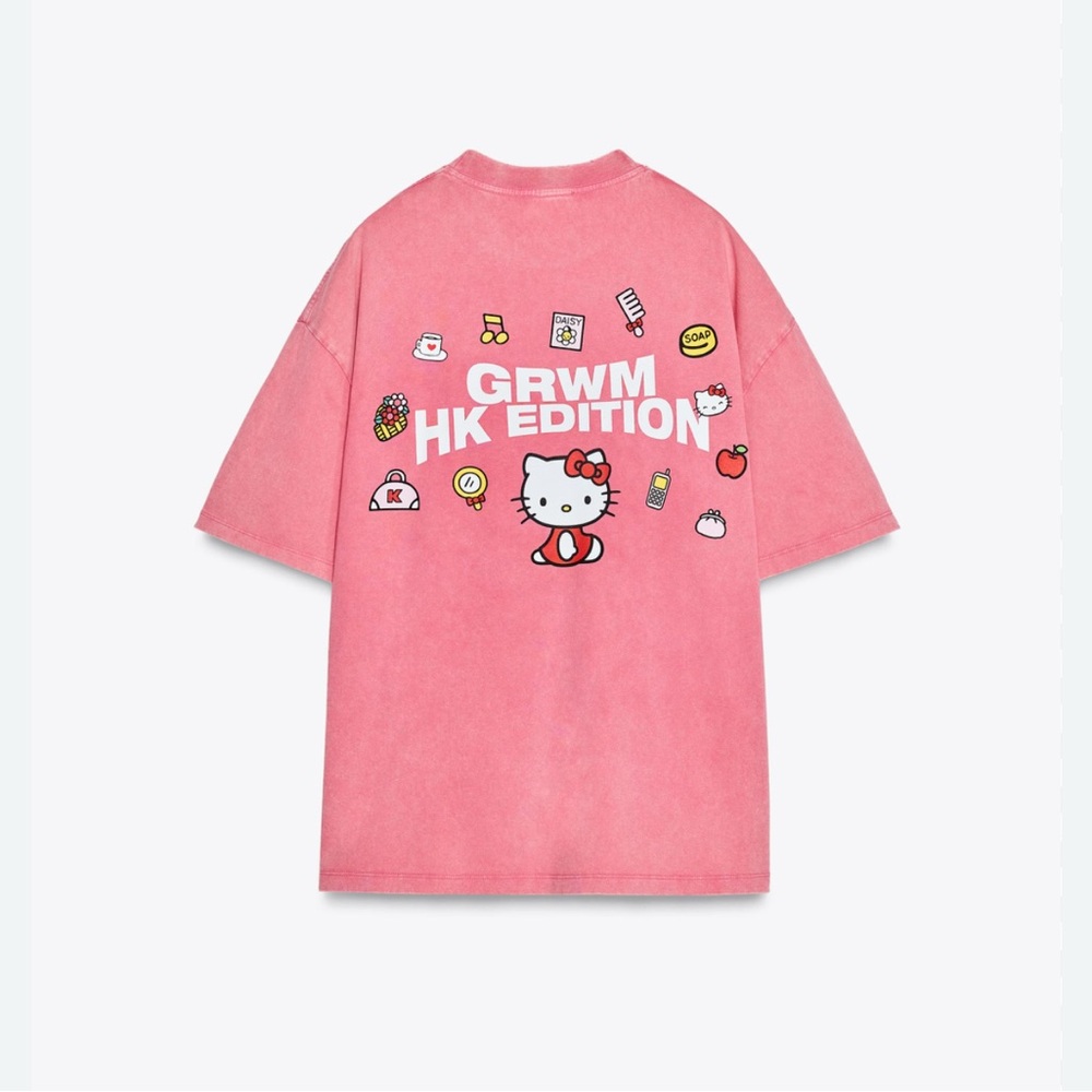 [Brand New] Zara Hello Kitty Pink T-shirt (Size S)